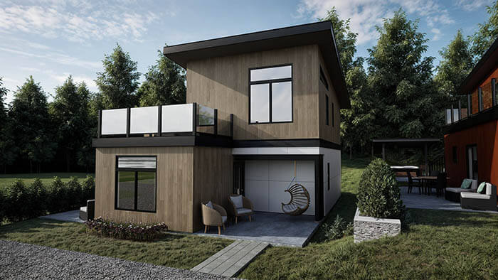 Lakeside Villa render